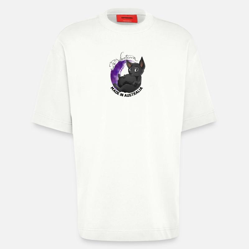 Kelpie Galaxy - Schwarz - Heavyweight T-Shirt - made by SPREAD - OFF WHITE