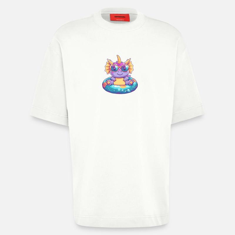 Dinosaurier triceratops Comic Cool - Heavyweight T-Shirt - made by SPREAD  - OFF WHITE