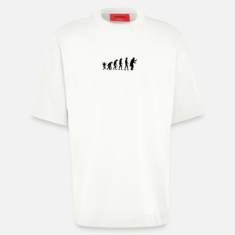 Evolution Conductor - Heavyweight T-Shirt - made by SPREAD  - OFF WHITE
