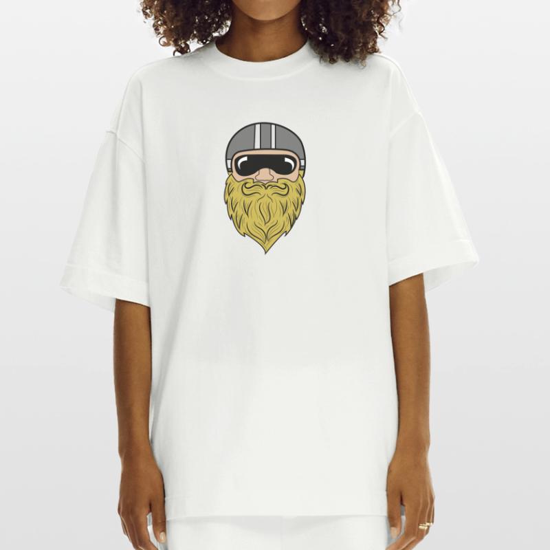 Bart Ziegenbart Bartfrisur Schnurrbart Bartträger Heavyweight T-Shirt - made by SPREAD 