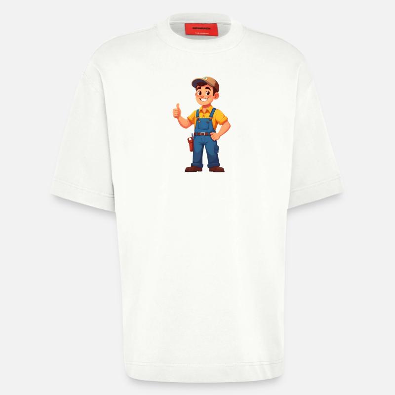 Mechaniker oder Handwerker - Heavyweight T-Shirt - made by SPREAD  - OFF WHITE