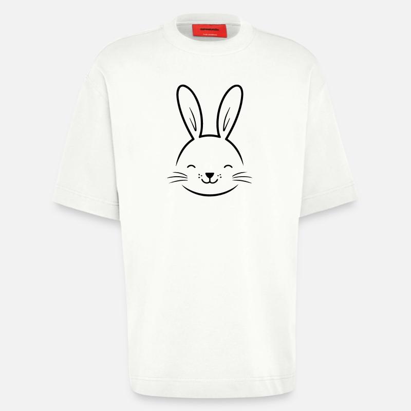 Rabbit Rabbit - Heavyweight T-Shirt - made by SPREAD  - OFF WHITE