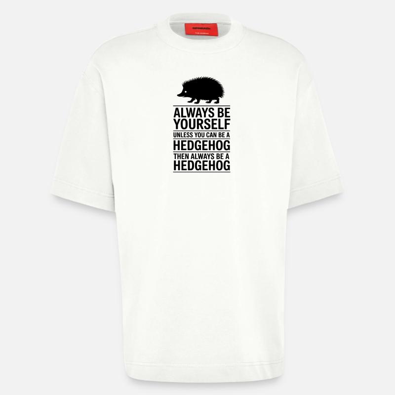 Igel Sprüche Lustiges Igel Geschenk - Heavyweight T-Shirt - made by SPREAD  - OFF WHITE