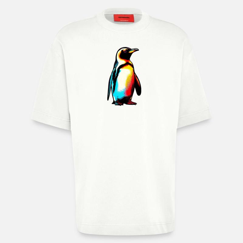 Pingouin - T-shirt bio épais oversize fabriqué en UE - OFF WHITE