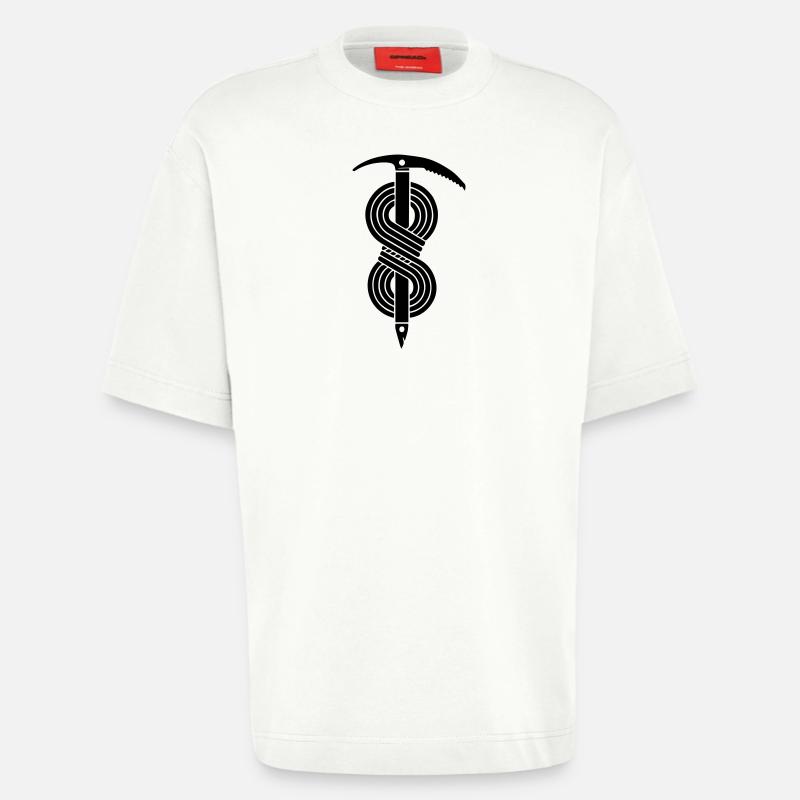 Eispickel Seil - Heavyweight T-Shirt - made by SPREAD  - OFF WHITE