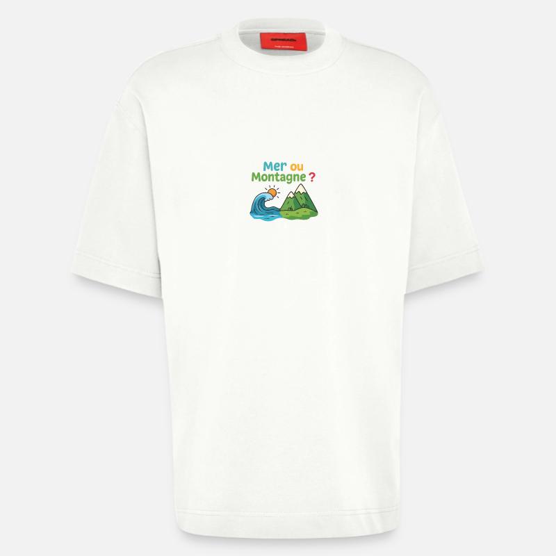 Meer oder Berg - Heavyweight T-Shirt - made by SPREAD  - OFF WHITE