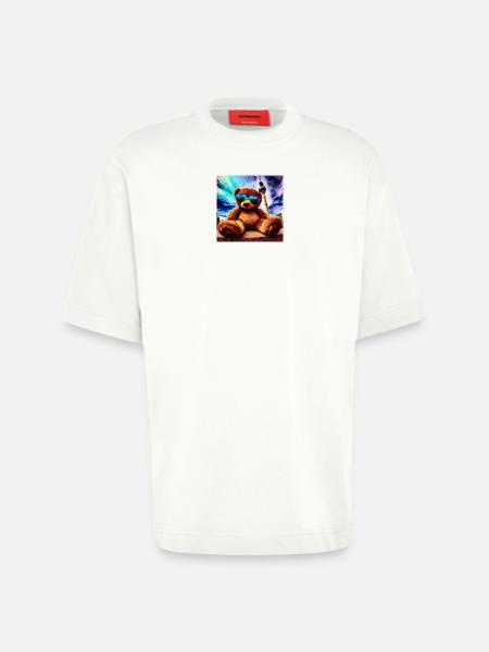 Teddy in Berlin II - Heavyweight T-Shirt - made by SPREAD - OFF WHITE