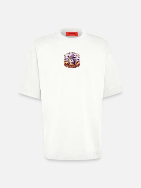 Hedgehog Halloween Ghosts - Heavyweight T-Shirt - made by SPREAD - OFF WHITE