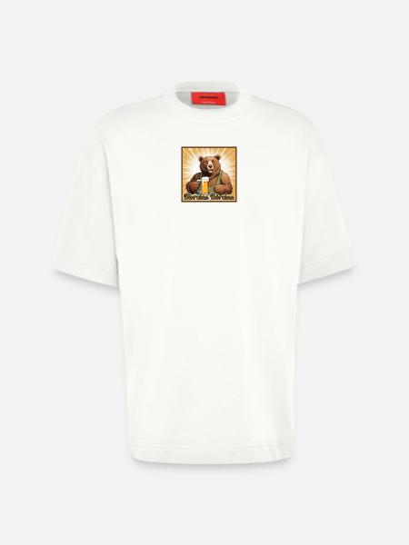 Bierchen Bärchen - Heavyweight T-Shirt - made by SPREAD - OFF WHITE