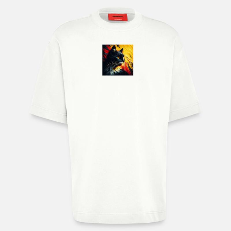 Kat 2 1 - Heavyweight T-Shirt - made by SPREAD  - OFF WHITE