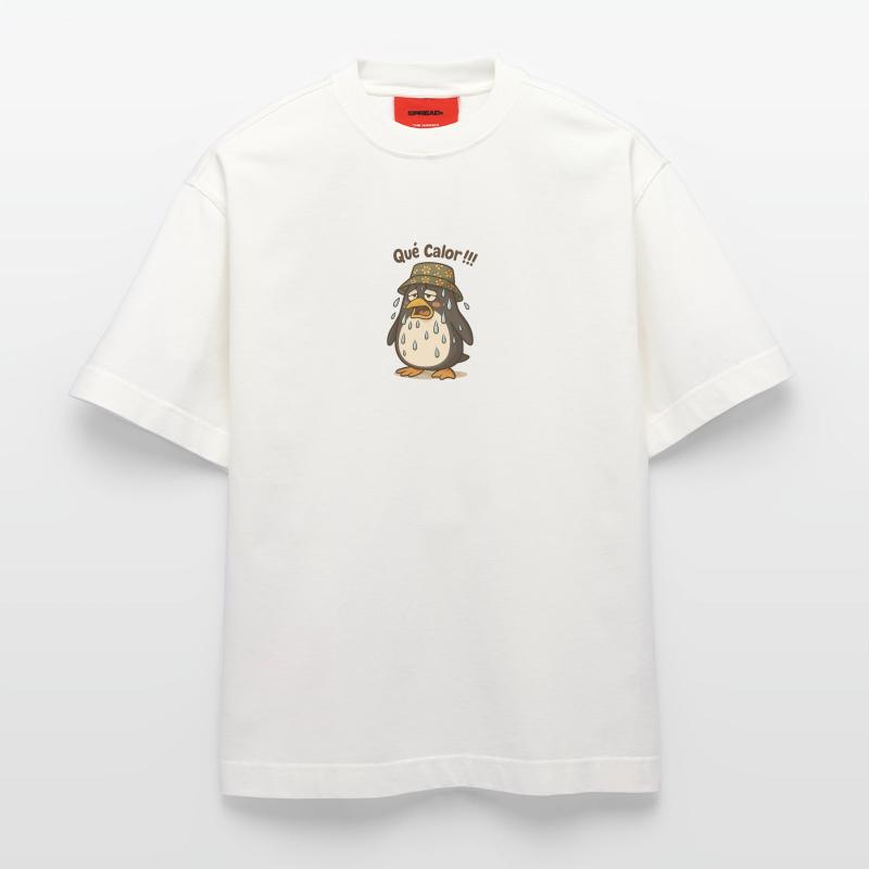 qué calor ! T-shirt bio épais oversize fabriqué en UE