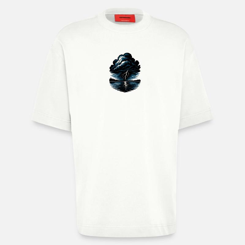 Sturm über den See - Heavyweight T-Shirt - made by SPREAD  - OFF WHITE