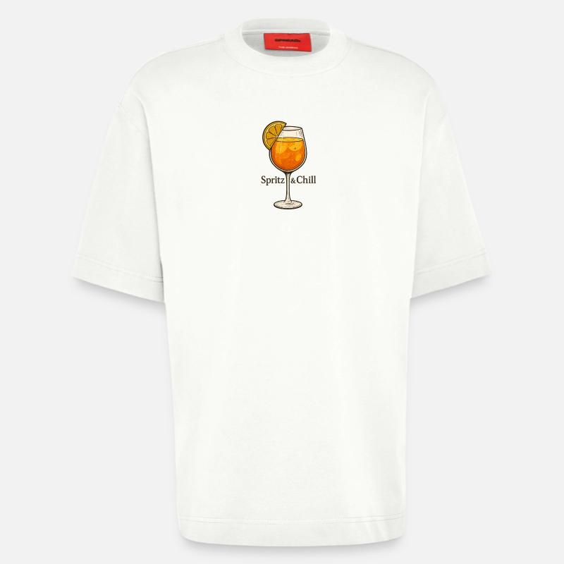 Spritz & Chill - Heavyweight T-Shirt - made by SPREAD  - OFF WHITE