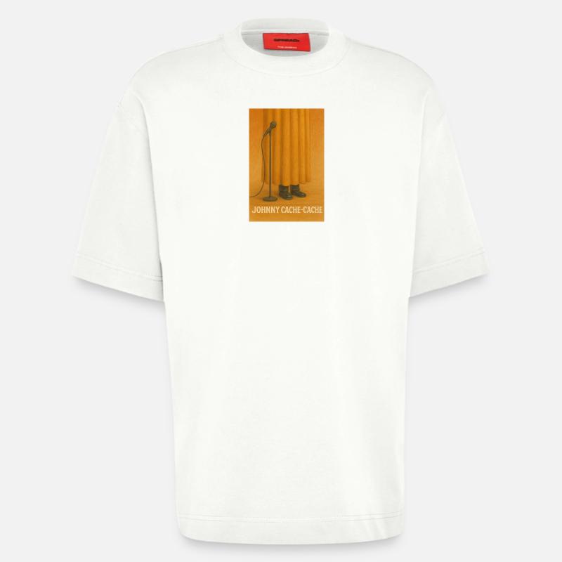 Johnny Cache-Cache - T-shirt bio épais oversize fabriqué en UE - OFF WHITE