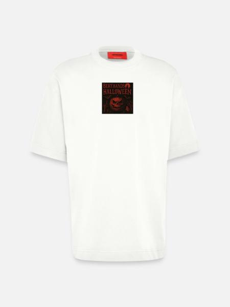Berthanos Halloween Halloween Pumpkin Design - Heavyweight T-Shirt - made by SPREAD - OFF WHITE