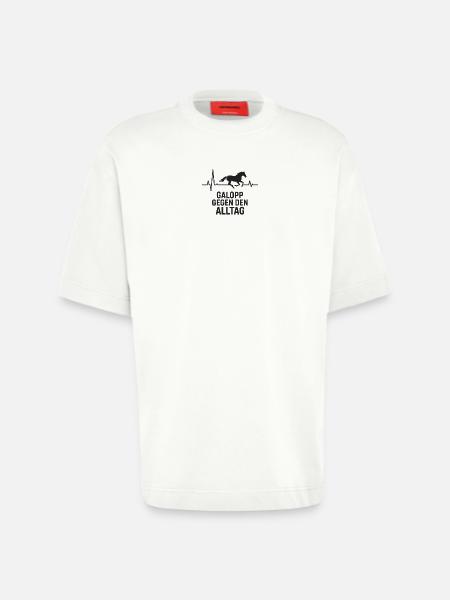 Horse, Heartbeat, Equestrian - Heavyweight T-Shirt - made by SPREAD - OFF WHITE