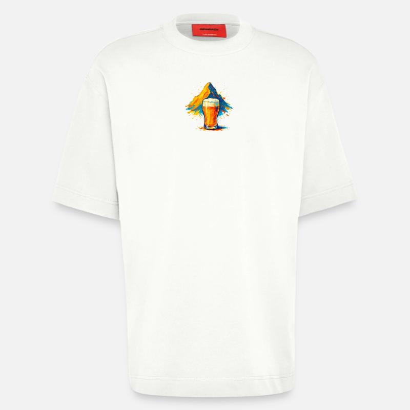 Biergipfel Farbexplosion - Heavyweight T-Shirt - made by SPREAD  - OFF WHITE