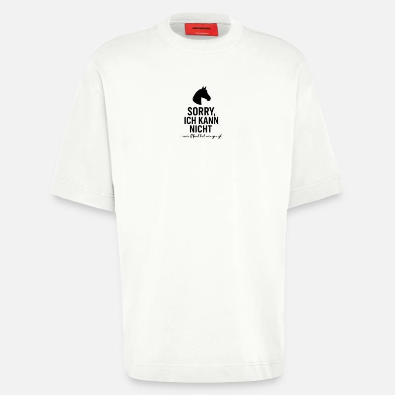 Pferde Spruch - Heavyweight T-Shirt - made by SPREAD  - OFF WHITE