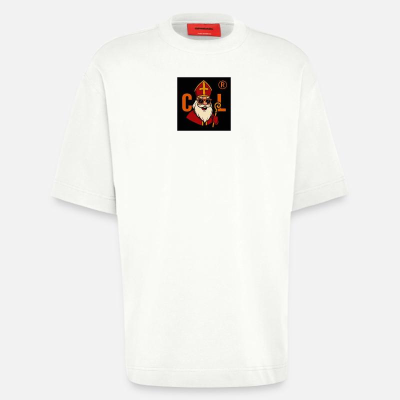 Sinterklaas mit Sonnenbrille - Heavyweight T-Shirt - made by SPREAD  - OFF WHITE