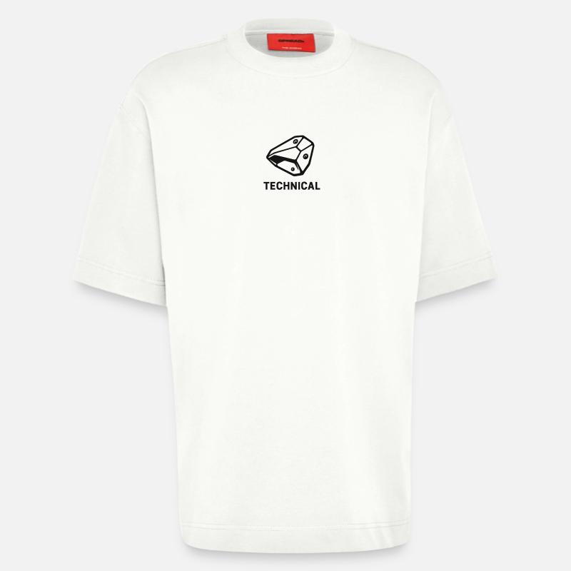 Technical Boulder - Heavyweight T-Shirt - made by SPREAD  - OFF WHITE