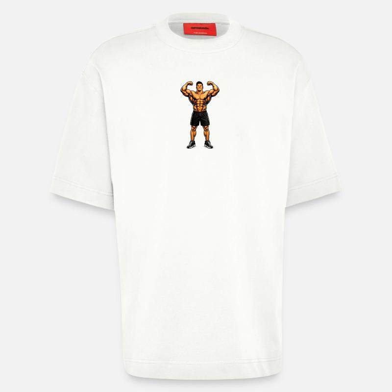 construit différemment - T-shirt bio épais oversize fabriqué en UE - OFF WHITE