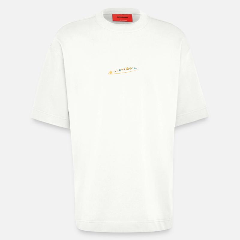 Solar-System - Heavyweight T-Shirt - made by SPREAD  - OFF WHITE