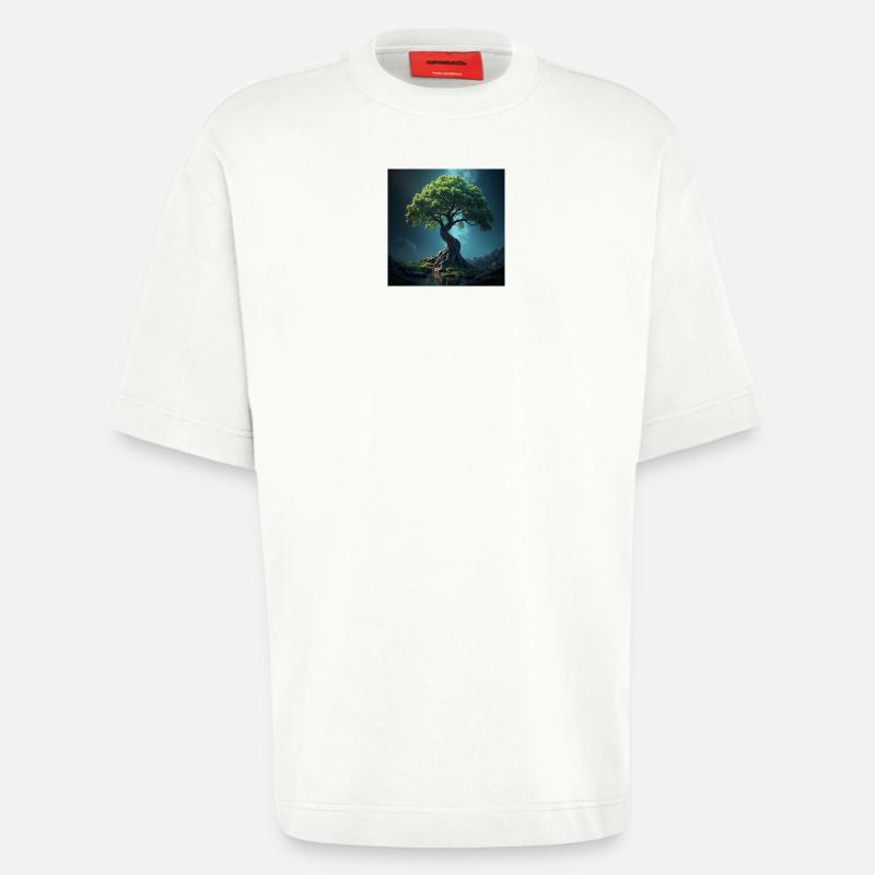 Bunter Baum des Lebens. - Heavyweight T-Shirt - made by SPREAD  - OFF WHITE