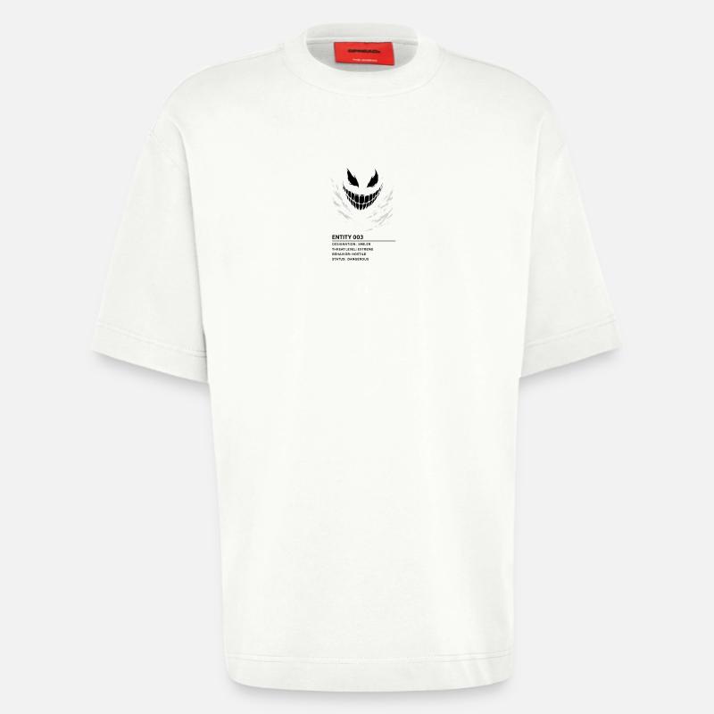 entity_003_transp_2 - Heavyweight T-Shirt - made by SPREAD  - OFF WHITE