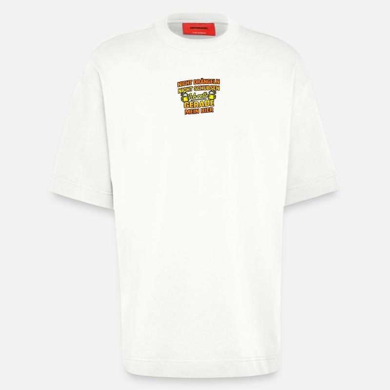 Bier retten - Heavyweight T-Shirt - made by SPREAD  - OFF WHITE