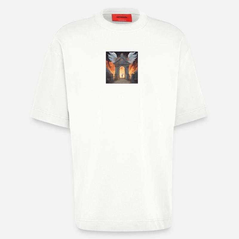 Himmel oder Hölle - Heavyweight T-Shirt - made by SPREAD  - OFF WHITE