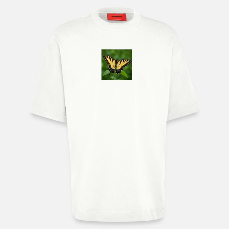 Eastern Tiger swallowtail - Heavyweight T-Shirt - made by SPREAD  - OFF WHITE