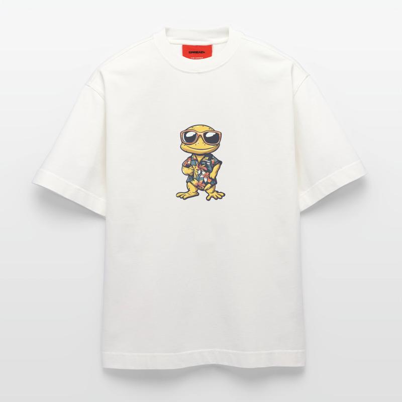 Lizard Comic Vacation Heavyweight T-Shirt - made by SPREAD 