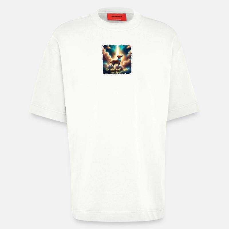 We will meet again!! - Heavyweight T-Shirt - made by SPREAD  - OFF WHITE
