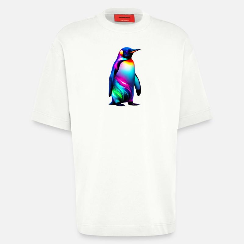 Pinguin - Heavyweight T-Shirt - made by SPREAD  - OFF WHITE