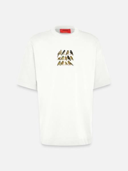 Bird Watcher Bird Lover - Heavyweight T-Shirt - made by SPREAD - OFF WHITE