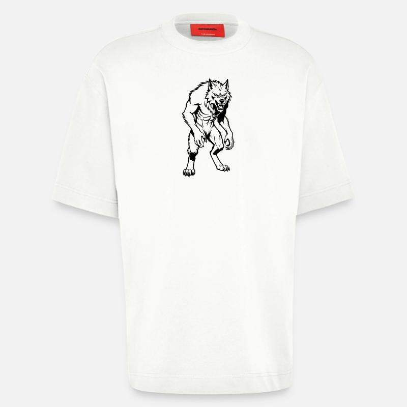 Werwolf - Heavyweight T-Shirt - made by SPREAD - OFF WHITE