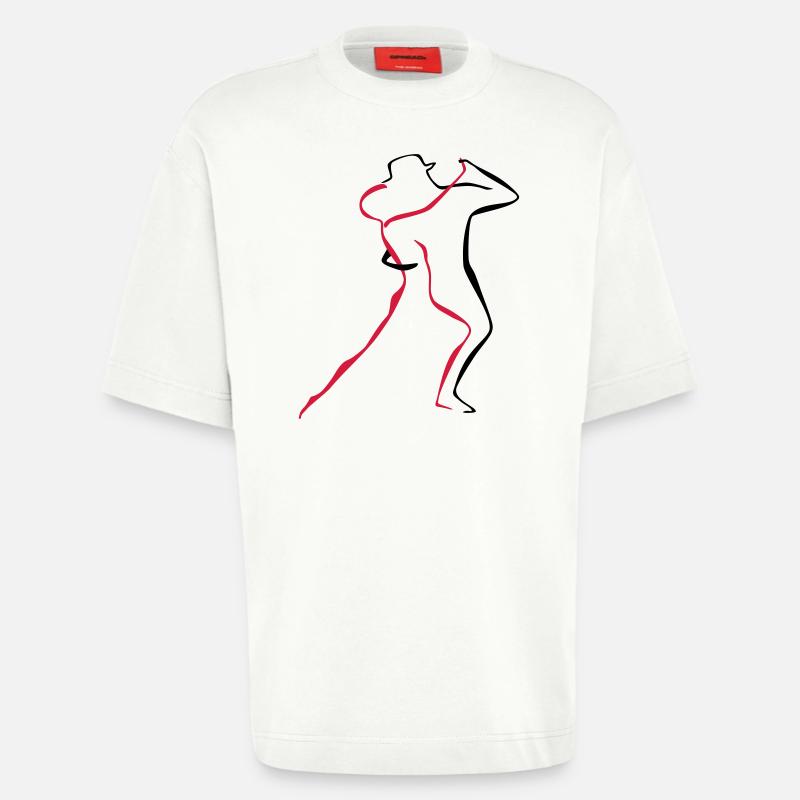 Tango-4-1 - Heavyweight T-Shirt - made by SPREAD  - OFF WHITE