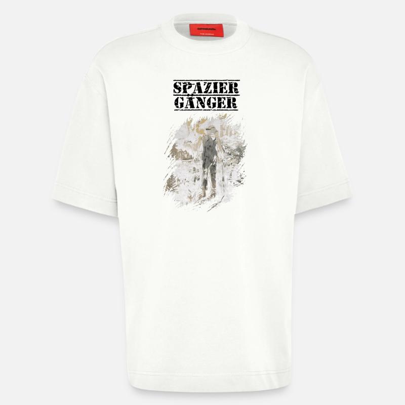 Spaziergänger - Heavyweight T-Shirt - made by SPREAD - OFF WHITE