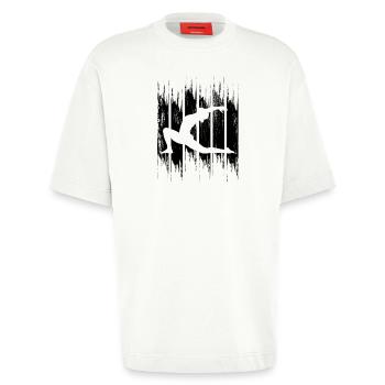 Yogini Sketch - Heavyweight T-Shirt - made by SPREAD  - OFF WHITE - Front - Fiona (171cm)