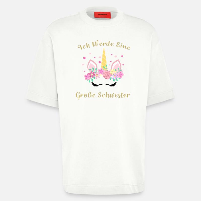 Ich werde Große Schwester - Heavyweight T-Shirt - made by SPREAD  - OFF WHITE