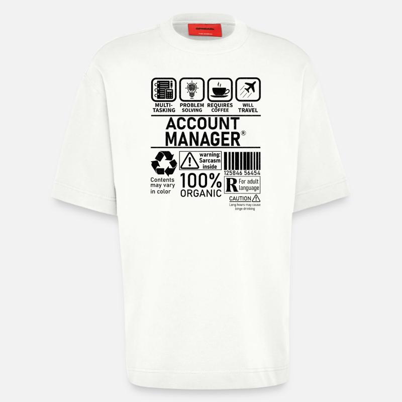 Account Manager Multi Tasking Problem Solving - Heavyweight T-Shirt - made by SPREAD  - OFF WHITE