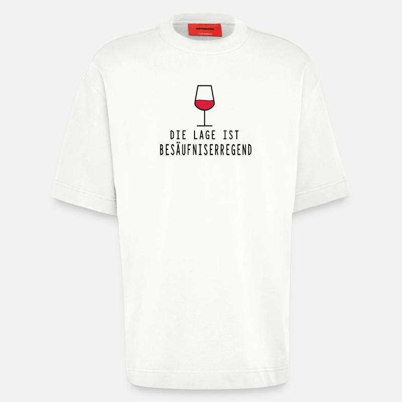 Lage besäufniserregend - Heavyweight T-Shirt - made by SPREAD  - OFF WHITE