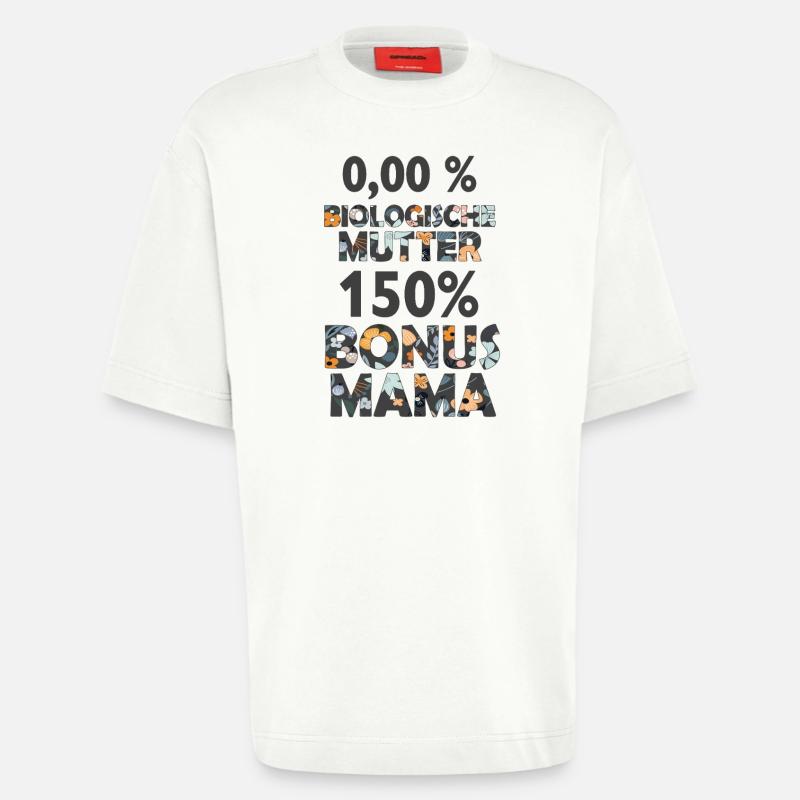 Bonus Mama Mutter Stiefmama Stiefmutter Geschenk - Heavyweight T-Shirt - made by SPREAD  - OFF WHITE