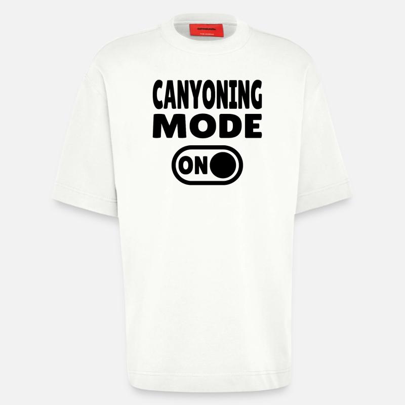 Mode canyoning ACTIVÉ – Passer à l’adrénaline - T-shirt bio épais oversize fabriqué en UE - OFF WHITE