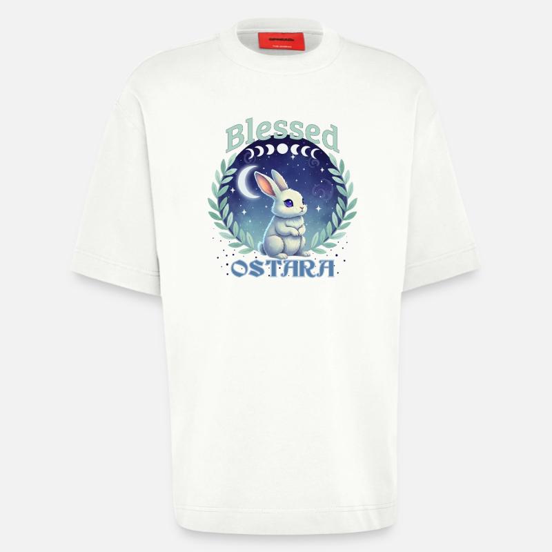 Ostara Happy Easter Pagan Spring Equinox - Heavyweight T-Shirt - made by SPREAD  - OFF WHITE