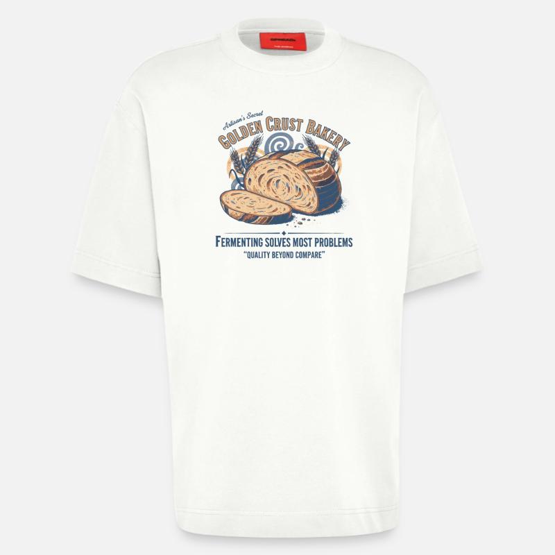 Sourdough Bread Baking Baker Sourdough Starter - Heavyweight T-Shirt - made by SPREAD - OFF WHITE