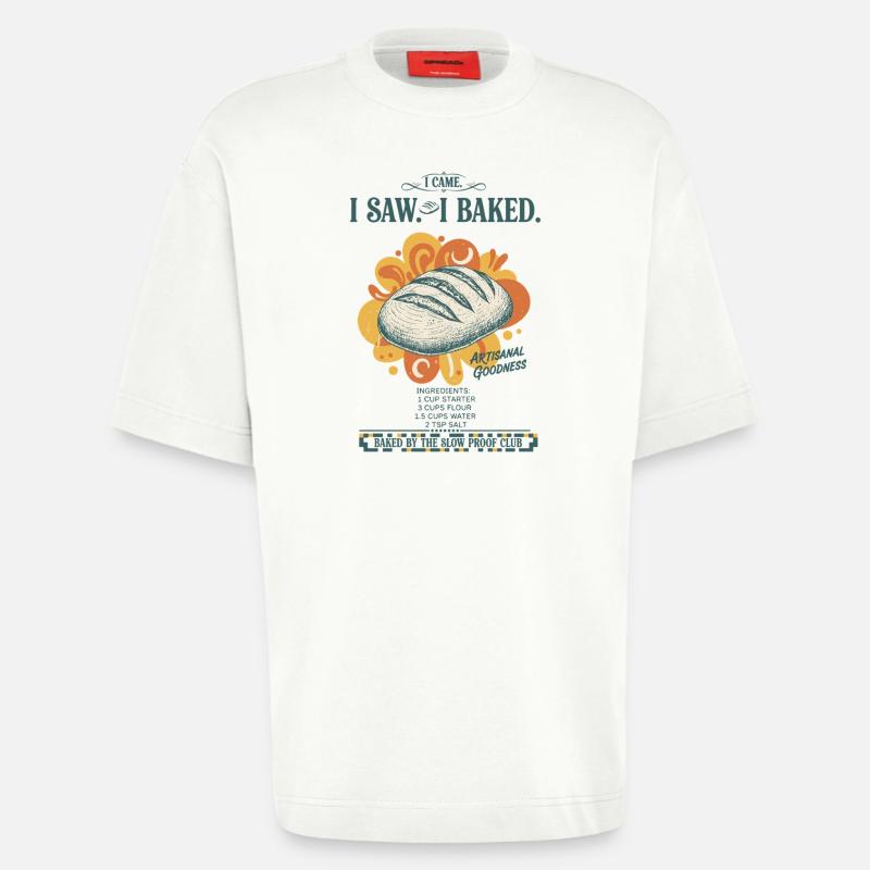 Sauerteigbrot Backbäcker Sauerteigstarter - Heavyweight T-Shirt - made by SPREAD  - OFF WHITE