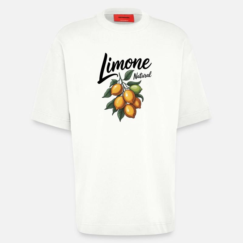 Citron vert - T-shirt bio épais oversize fabriqué en UE - OFF WHITE