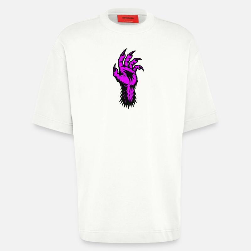 Werwolf Hand - Heavyweight T-Shirt - made by SPREAD  - OFF WHITE