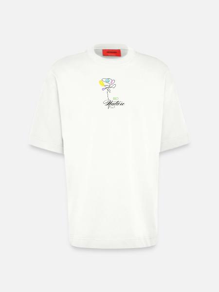 Bunte Bio-Naturblumen - Heavyweight T-Shirt - made by SPREAD  - OFF WHITE
